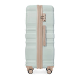 Luggage Sets New Model Expandable ABS Hardshell 3pcs Clearance Luggage (grey green)