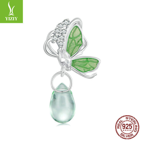 Silver Charm Original Forest Oasis Butterfly Ladybug DIY Bracelet Beads Spring Fresh s925 Pure Silver Beads - V.I.P Digital Presence