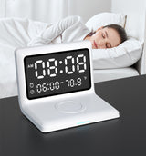 Alarm Clock Wireless Charger For Apple Wireless Fast Charging Multi-Function 3-In-1 Mobile Phone Wireless Charging - V.I.P Digital Presence