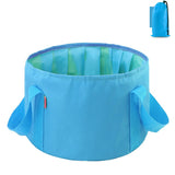 Cubo plegable portátil multiusos para viajes al aire libre, cubo para pies, lavabo, cubo para acampar, cubo agrandado