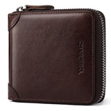 Men's Wallet Leather Zero Purse Zipper Wallet Horizontal Multi-Function Gift Box Wallet - V.I.P Digital Presence