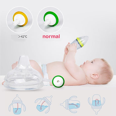 250ml Baby Bottle Kids Cup Silicone Sippy Children Training Cute Baby Drinking Water Straw Feeding Bottle Hands-free Bottle - V.I.P Digital Presence