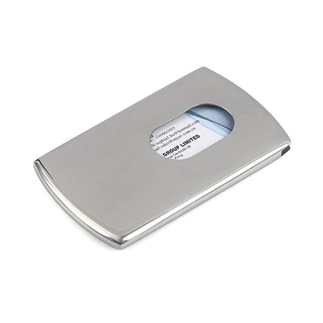 Portable Hand-push type Stainless Steel Business card holder wallet card case for men - V.I.P Digital Presence