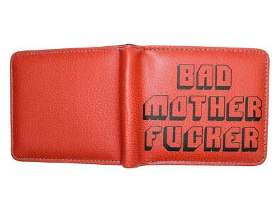Pulp Fiction Jules Wallet with zipper Coin Pocket Bad Mother Letters Boys Wallet Card Holder Vintage Gift Purse - V.I.P Digital Presence