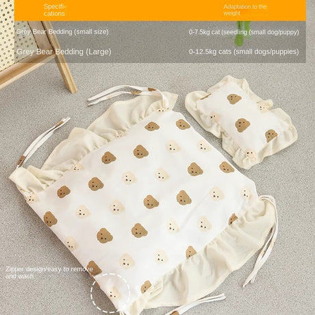 Cat Bed Universal Pet Bed Pet Nest Dog Nest Removable Solid Wood Bed Cute Kitten Princess Bed Pet Supplies - V.I.P Digital Presence