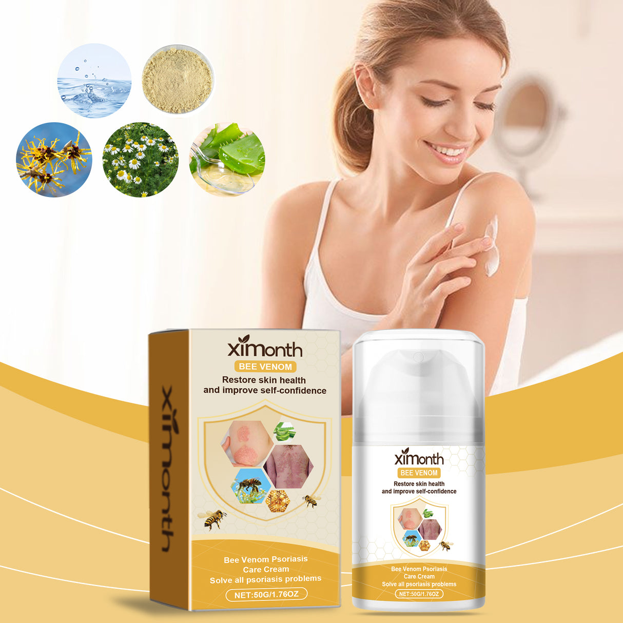 Bee-Venom Cowhide Moss Cream For Itchy Redness, Relieving Itching And Improving Skin Topical Care Cream - V.I.P Digital Presence