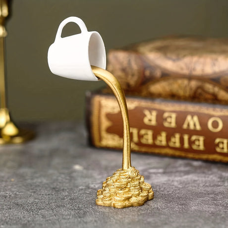 Decorative ornament floating coffee cup resin ornament home ornament floating coffee cup ornament - V.I.P Digital Presence