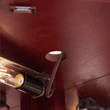 Corner Curio cabinet with illuminated glass display stand and tempered glass door, with adjustable bracket and light bulb - V.I.P Digital Presence