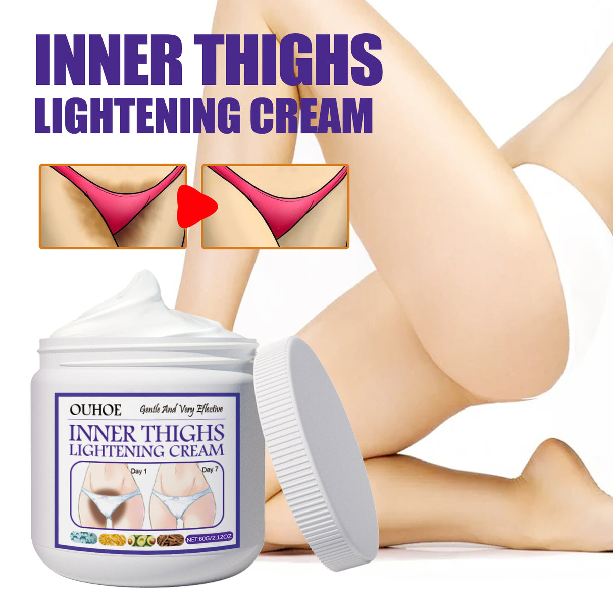 Thigh Beauty Cream, Brightening Inner Thighs, Hydrating And Moisturizing Skin, Cleansing And Caring Leg Beauty Cream - V.I.P Digital Presence