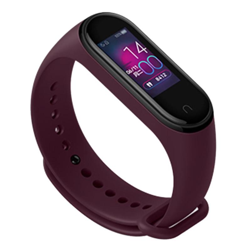 Pulsera inteligente Xiaomi Mi Band 4, versión china, con control del ritmo cardíaco hasta 5 ATM (rojo vino) 