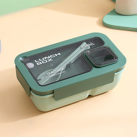 Portable hand-held lunch box with compartments microwaveable lunch box simple light meal lunch box - V.I.P Digital Presence