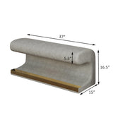 Entryway Bench Leather Upholstered Ottoman with LED sensor light for living room ,bedroom,end of bed - V.I.P Digital Presence