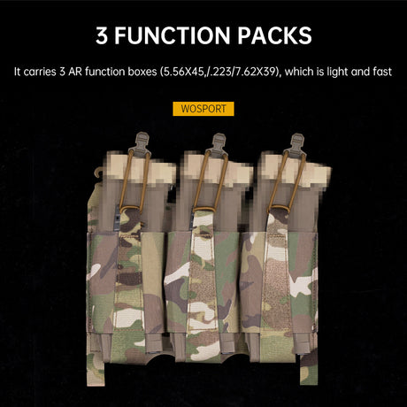 Outdoor 5.56 Triple Magazine Pouches Tactical Pouch Molle Mag Pouch for Hunting Vest - V.I.P Digital Presence