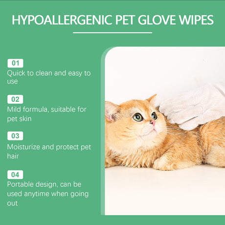 Pet Disposable Cleaning Gloves Dog Cat Hair And Skin Gentle Cleaning Care Gloves - V.I.P Digital Presence