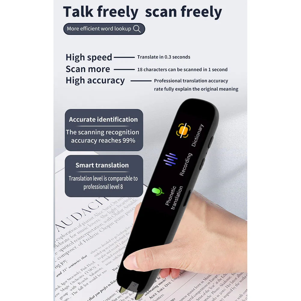 Smart AI Scan Reader Portable Voice Translator Scanner Pen WIFI AI Voice  Languages Translator For Dyslexia Autism - V.I.P Digital Presence