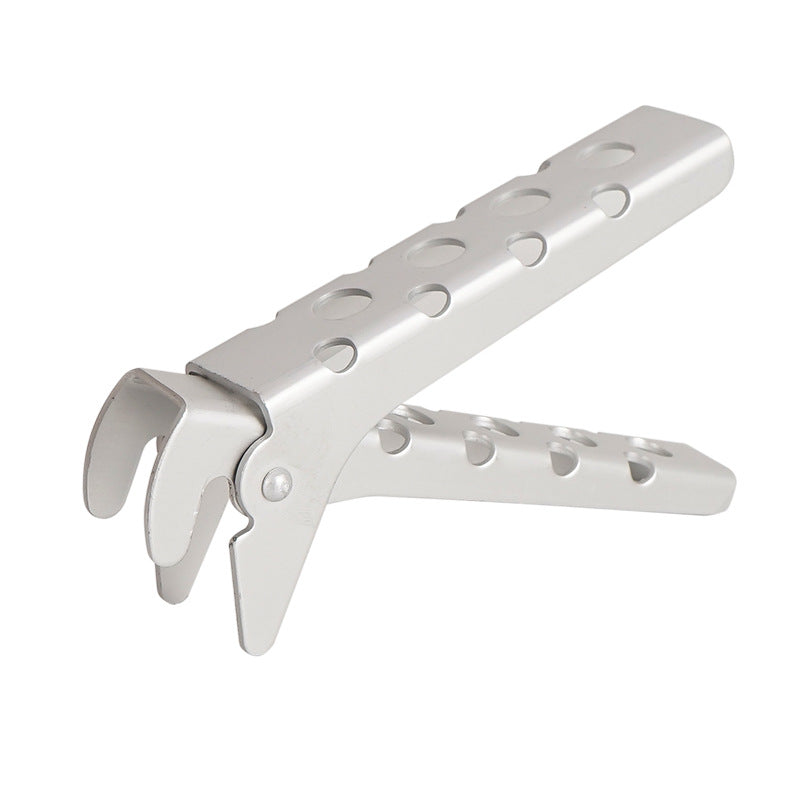 Anti scald pot clamp aluminum alloy perforated pot clamp outdoor portable hand clamp picnic barbecue kitchen tool pot handle - V.I.P Digital Presence