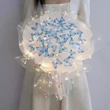 New DIY Butterfly Bouquets Handmade Butterfly Flower Material Package Bouquet with Light String Wedding Decor Gift for Girlfrien - V.I.P Digital Presence