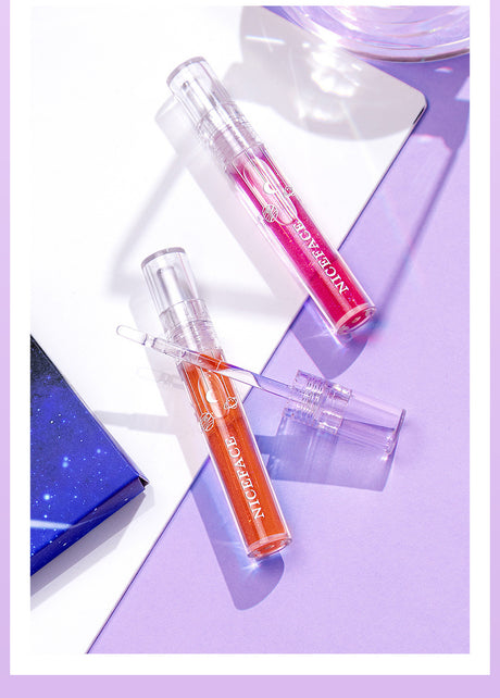 Niceface Glass Water Glossy Lip Gloss Transparent Lip Gloss Moisturizing And Moisturizing Not Easy To Fade White Lip Gloss - V.I.P Digital Presence