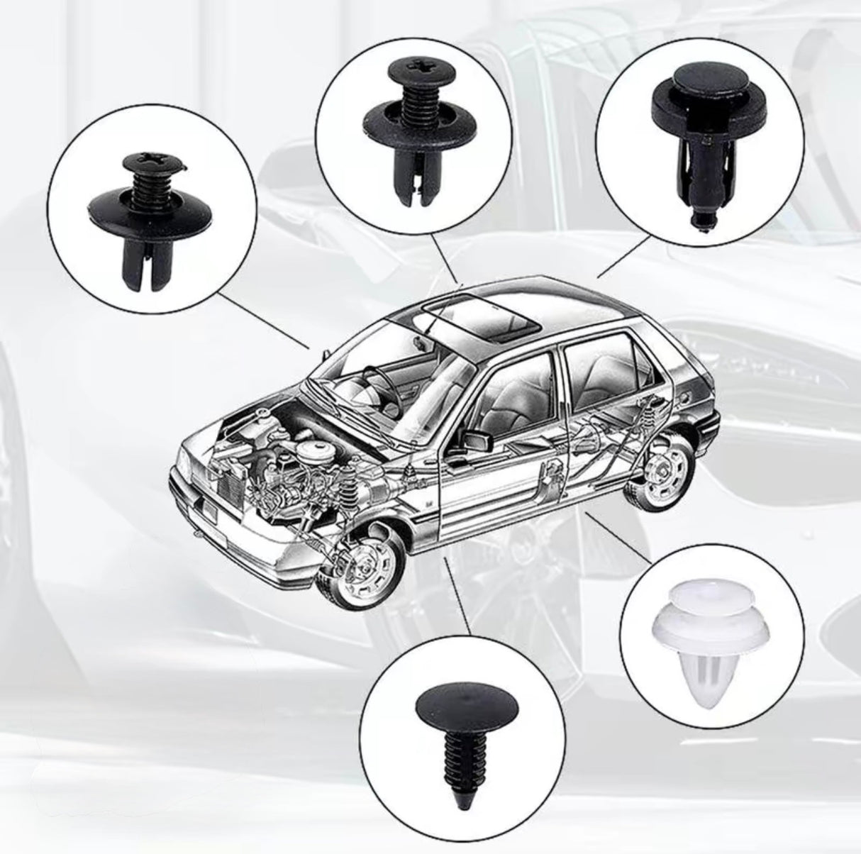 SnapFix Car Clip Kit