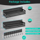 New Magnetic Shelf Moveable Magnetic Fridge Organizer  Rack Seasoning Organizer Spice Rack for Refrigerator - V.I.P Digital Presence