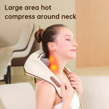 USB-C Rechargeable Kneading Massage Hot Compress Shiatsu Back Shoulder Neck Massager for Pain Relief - V.I.P Digital Presence