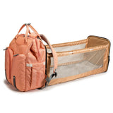 Baby Infant Nappy Changing Bag Portable Large Capacity Folding Crib Diaper Backpack Stroller Straps Pad for Travel Outdoor 28GD - V.I.P Digital Presence