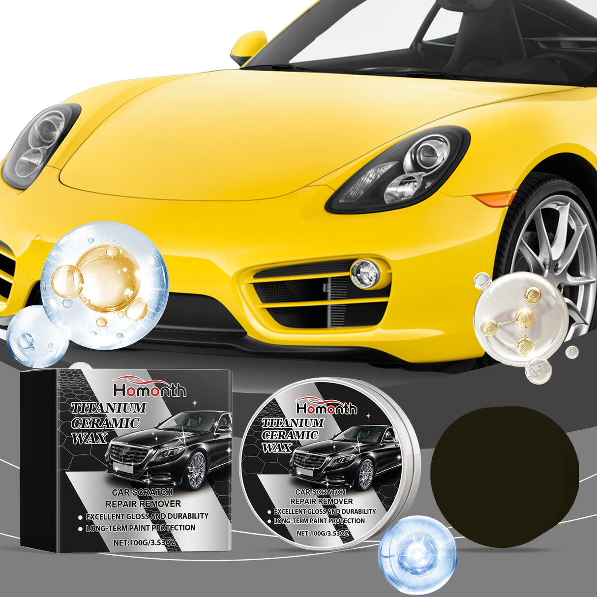 Car Care Polishing Cream Paint Scratch Repair Polishing Decontamination Reconditioning Care Cream - V.I.P Digital Presence