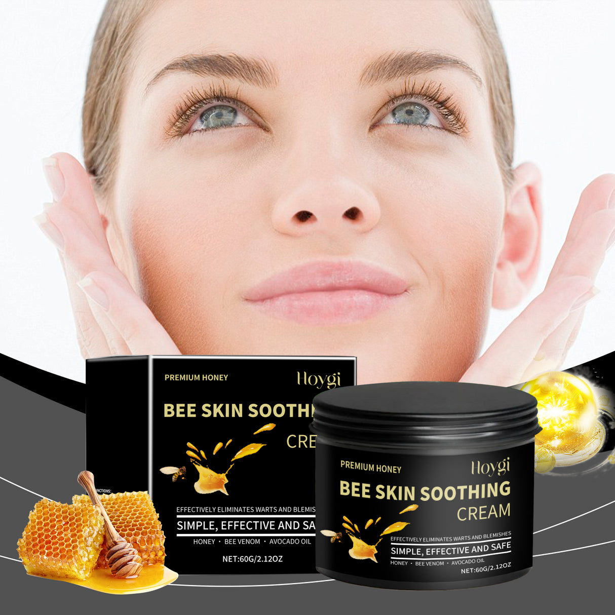 Honey Moisturizing Skin Cream Hydrating, Moisturizing And Smooth Face Care Skin Gloss Moisturizing Cream