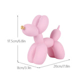 New black and white plaid balloon dog ornaments creative TV cabinet wine cabinet living room porch resin crafts - V.I.P Digital Presence