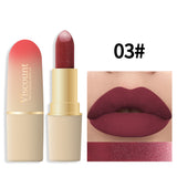 Waterproof And Durable Lipstick Velvet Fine Glitter Matte Lip And Cheek Dual-Use Lipstick - V.I.P Digital Presence
