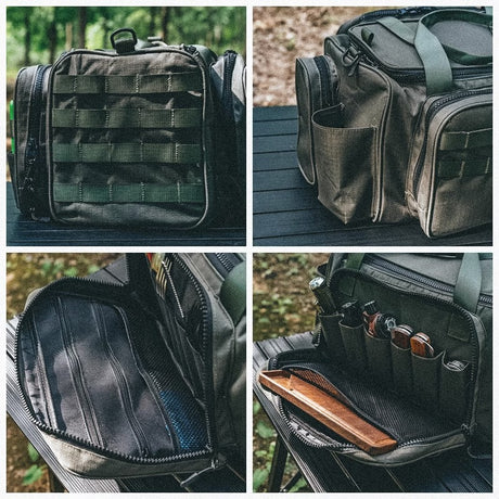 Outdoor camping picnic bag outdoor tableware storage tactical compartment sundries portable shoulder bag - V.I.P Digital Presence