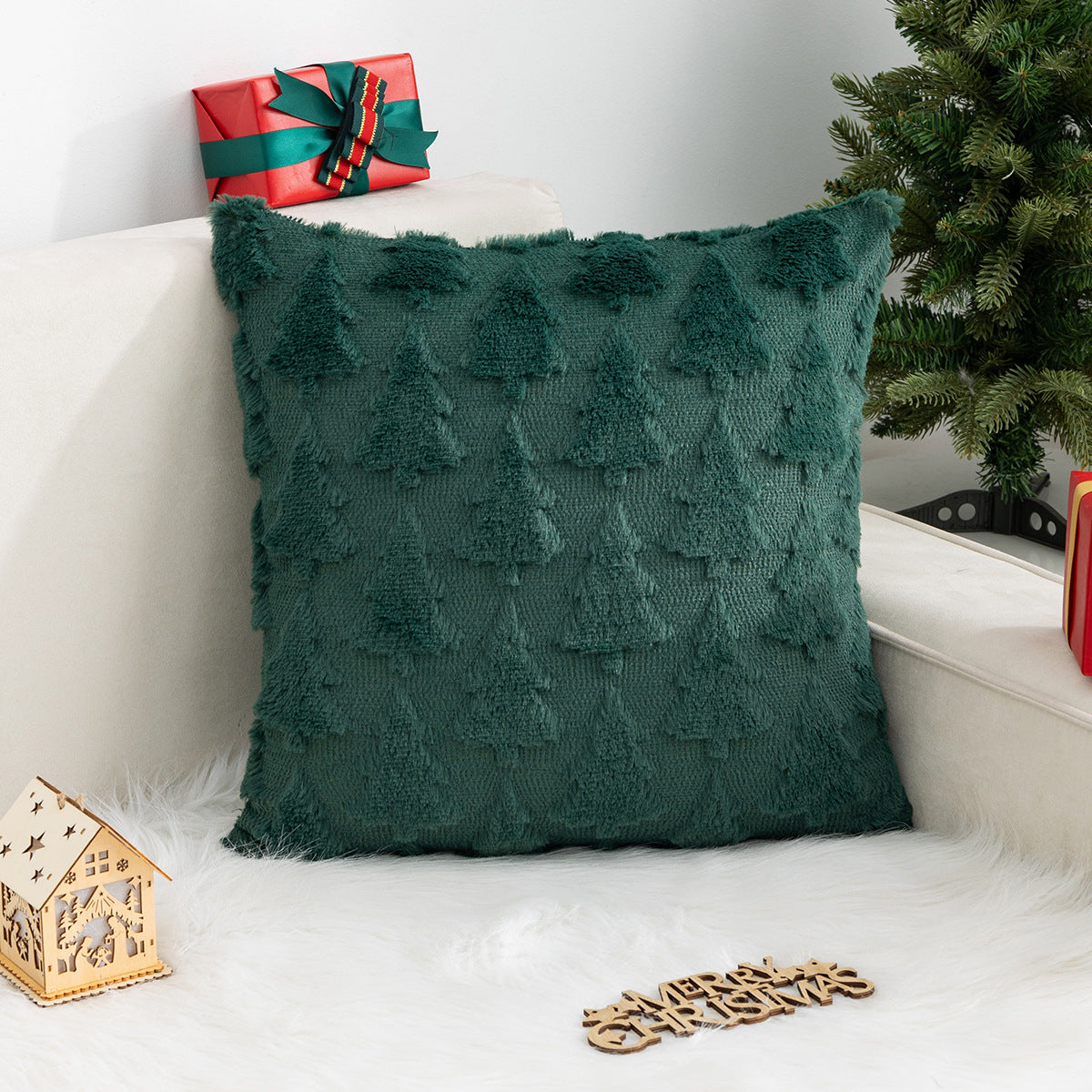 Christmas Pillow Cover Snowflake Christmas Tree Home Sofa Pillow Cover Holiday Decoration Cushion Cover - V.I.P Digital Presence