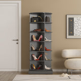 Grey 360 Rotating shoe cabinet 6 layers - V.I.P Digital Presence