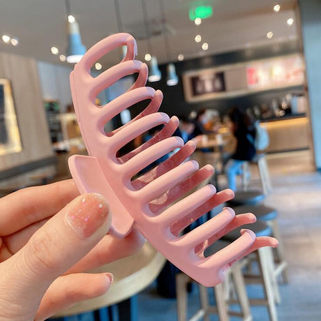 1PC Korean Solid Large Hair Claws Elegant Acrylic Hairpins Barrette Crab Hair Clips Headwear for Women Girls Hair Accessories - V.I.P Digital Presence