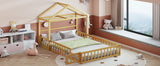 Wooden Full Size Children's Bed with Detachable Headboard and Integrated Clothes Drying Rack, Natural - V.I.P Digital Presence