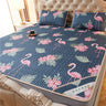 Summer Bed Sheet Ice Silk Mat Soft and Comfortable Latex Mattress Bedding Three-piece Breathable Mat for Comfortable Sleep