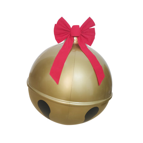 New inflatable Christmas bell with bow decoration for outdoor courtyard decoration - V.I.P Digital Presence