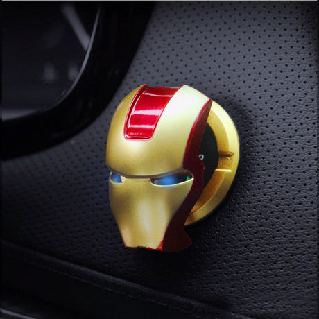 Iron Man Car Interior Engine Ignition Start Stop Button Protective Cover Decoration Sticker Car Interior Accessories - V.I.P Digital Presence