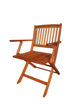 Foldable Patio Dining Set 4 Folding Chairs Indoor and outdoor universal Teak - V.I.P Digital Presence