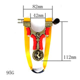 Metal Flat Skin Slingshot Ferrari Built-in Small Magnet Slingshot, Free Binding, Fast Pressing Laser Infrared Slingshot