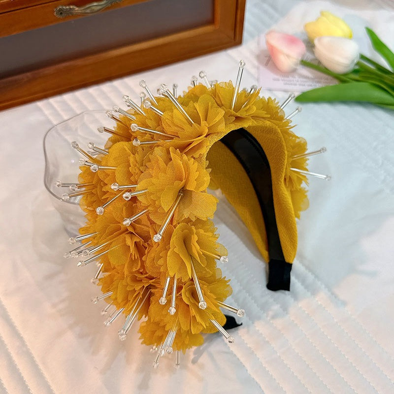 Fashionable design wide edge fabric crystal headband - V.I.P Digital Presence