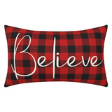 Christmas Decorative Pillowcase 2-piece Set Merry Christmas Sofa Cushion Cover Believe Waist Pillow Cover - V.I.P Digital Presence