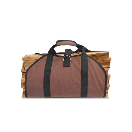 Outdoor Firewood Storage Bag Firewood Transport Bag Canvas Tote Bag Wood Carrier - V.I.P Digital Presence
