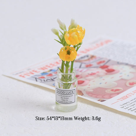 Multicolor three-dimensional luminous vase, creative handmade DIY cream glue accessories, resin small parts - V.I.P Digital Presence