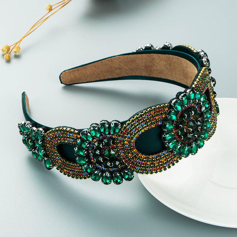 Fashion New Baroque Style Retro Broadside Headband Trendy Street Photography Hair Accessories - V.I.P Digital Presence