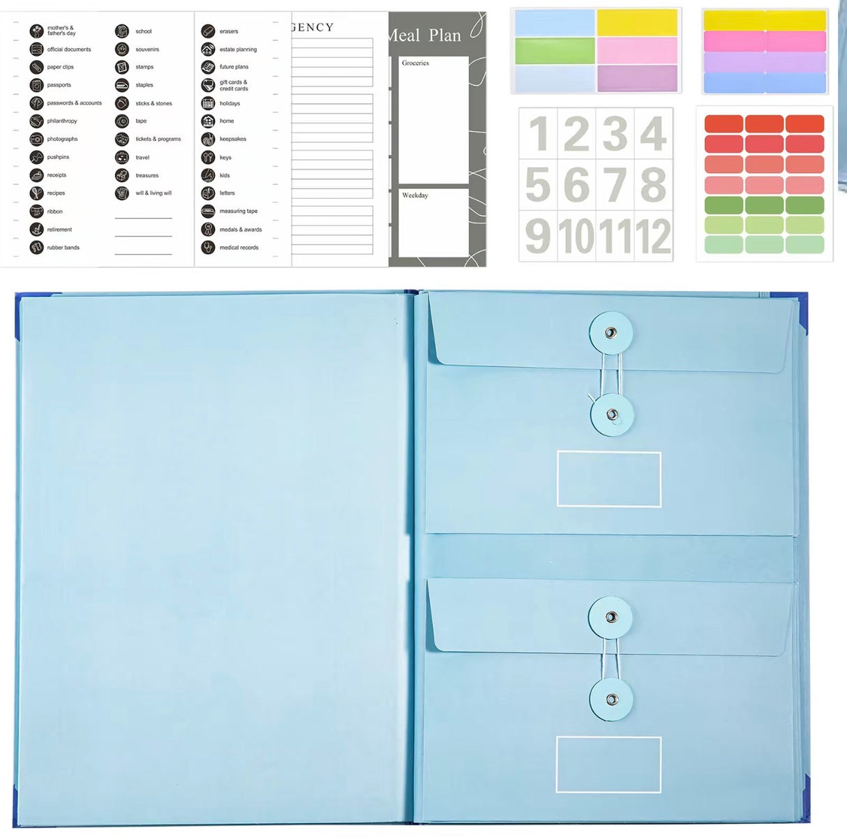 SecureFile Accordion Organizer