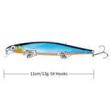 110mm 13g Swimbaits Bass Big Fish Fishing lure sinking Floating Wobblers Hard bait Crankbait Minnow Lure for pike Fishing tackle - V.I.P Digital Presence