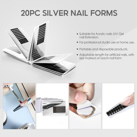 COSCELIA Crystal Powder 30ml Crystal Liquid Set Carved Extended Nail Art Beginner Crystal Nail Set - V.I.P Digital Presence