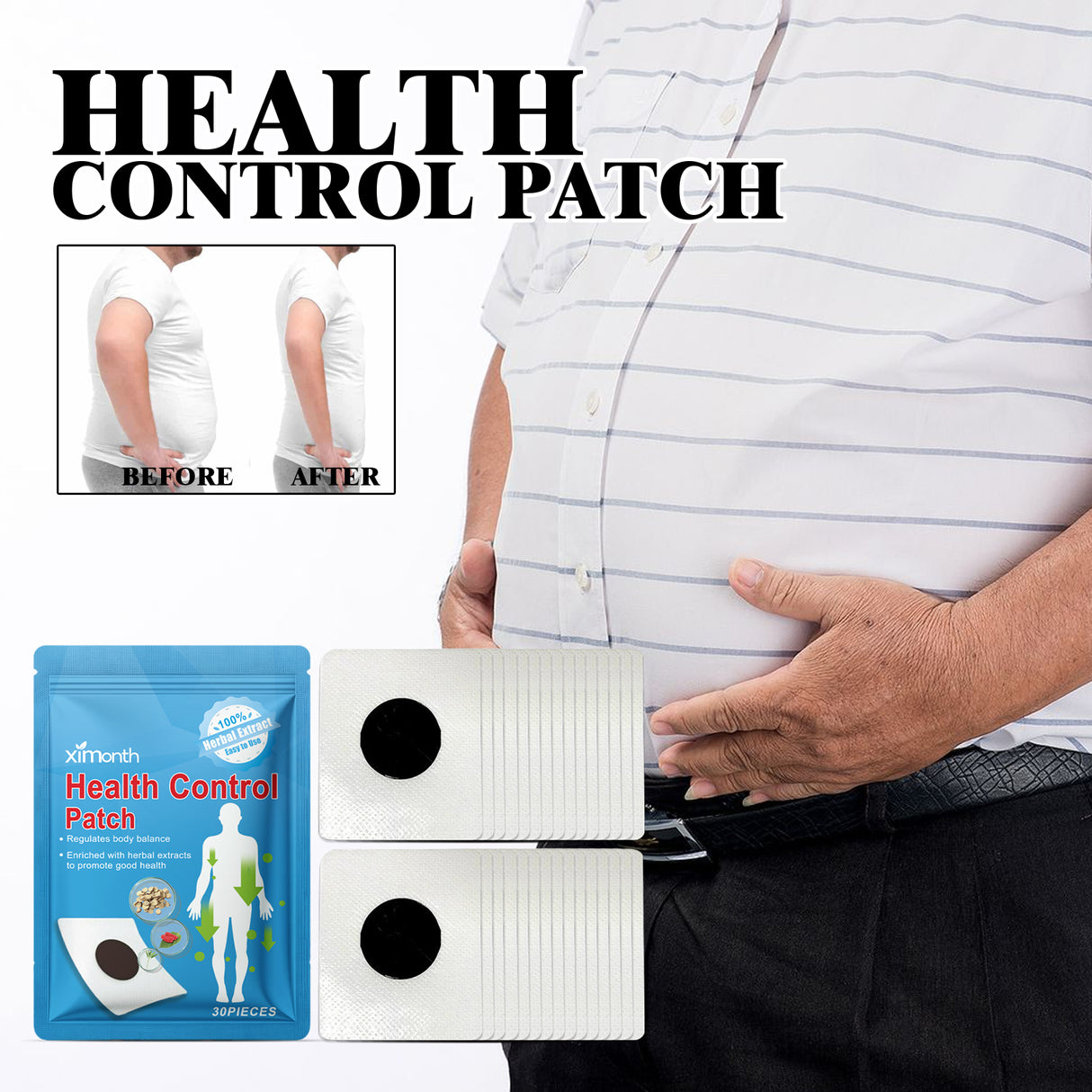 Sugar Relief Patch For Lightheadedness, Balance Blood Lipids, Body Discomfort And Slimming Care - V.I.P Digital Presence