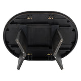 TREXM 5-piece retro functional cutlery set with 1 expandable dining table and 4 cushioned chairs with rattan backrests (espresso - V.I.P Digital Presence